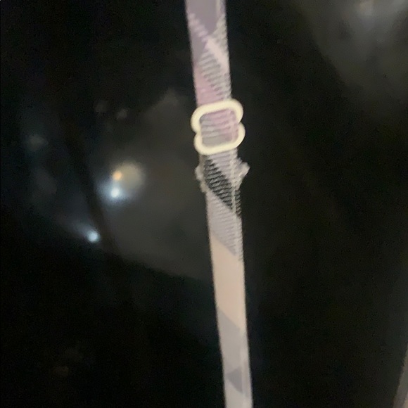 Old Navy plaid smocked dress in purple and white L - Picture 9 of 10